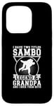 Coque pour iPhone 15 Pro Sambo Grandpa Sambo Fighter Sambo Arts martiaux