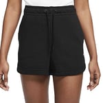 Nike CJ2158-010 W NSW ESSNTL Short FT HR Shorts Womens Black/White M