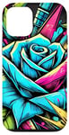 iPhone 12/12 Pro Floral Rose Botanical Art, Vibrant Street Style, Love Roses Case