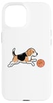 Coque pour iPhone 15 Beagle jouant au basket-ball Beagles Chien