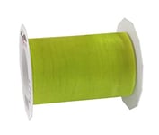 C.E. Pattberg SHEER citron vert Ruban en Organza scintillant et soyeux, Rouleau de 25 m, Largeur 112 mm, Accessoire de Décoration & Bricolage, Ruban Décoratif pour Présents et Table de Fête