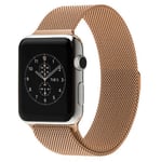 Apple Watch 1/2/3 38mm osv. Justerbart Urrem - Rose Gold