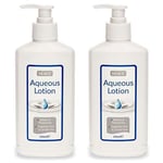 2 x Nuage Moisturising Aqueous Cream Lotion Pump Dispenser 250ml