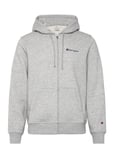 Champion Full Zip Hoodie Sweatshirt Grå