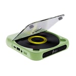 1X(Portable CD Player Wall Mountable CD Music Player with FM Radio -Green Q4T6)