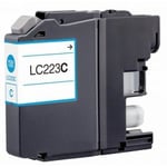 FGE Cartouche d'encre Compatible pour Brother LC223C Cyan - Cyan