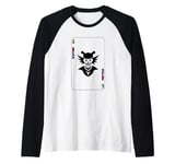 Joker Clown Face Raglan Baseball Tee