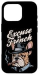 Coque pour iPhone 16 Pro Bulldog français Excuse My Frenchie Vintage Bulldog Lover