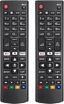 (Lot De 2)Telecommande Universelle Pour Lg-Smart-Tv Lcd Oled Qned Nanocell 4K Uhd Ultra Hd,Compatible Avec Toutes Les Télécommande Tv Lg\U2026