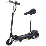 HOMCOM Outdoor Ride On Powered Scooter Sporting Toy 120W Motor Bike 2 x 12V Battery - Black