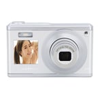 (Silver)4K Digital Camera Dual HD IPS Screen 10x Optical Zoom Autofocus SLS