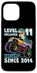 iPhone 13 Pro Max Level 11 Unlocked T Rex Monster Truck Dinosaur 11th Birthday Case