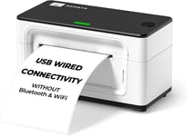 MUNBYN USB Connection Thermal Label Printer, 4x6 Shipping Label, ITPP941U, White