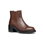 Geox Femme D Damiana E Bottines à la Cheville, Marron foncé, 37 EU