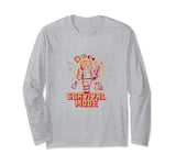 Minecraft Alex Survival Mode Red Orange Outline Long Sleeve T-Shirt