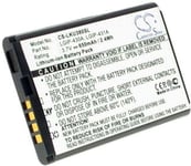 Kompatibelt med LG GB130, 3.6V (3.7V), 650 mAh