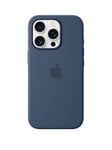 Apple Iphone 16 Pro Silicone Case With Magsafe - Denim