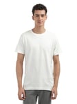 Calvin Klein Jeans TEXTURED MONOLOGO TEE T-shirt à manches courtes Homme, Blanc (Ivory), S