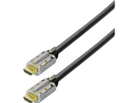 Maxtrack HDMI Tilslutningskabel HDMI-A-stik, HDMI-A-stik 10.00 m Sort C 505-10 L HDMI-kompatibel, Afskærmet, Audio Return Channel, Ultra HD-HDMI med Ethernet,