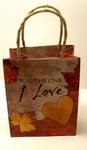 For The One I Love....Gift Bag Extra Small Size Quality Bag 12cm x 10cm