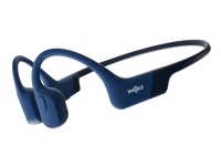 AfterShokz OpenRun MINI - Hörlurar med mikrofon - öppet öra - montering bakom nacken - Bluetooth - trådlös - blå
