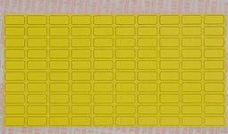 STEIER 5701410 Lot de 100 étiquettes autocollantes pour étiquette de nom de l'équipement pour les étiquettes 100 feuilles 6 x 15 mm 224 étiquettes / bg. Couleur : jaune sans cadre
