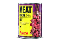 Josera Meat Lovers - Nourriture Humide pour Chien - Haute teneur en Viande - sans céréales - Bœuf juteux, Bouillon et minéraux - Aliment Complet - 6 x 800 g