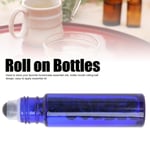 Professional Blue Essential Oil Roller Bottle Simple Portable Glass Roll On GHB