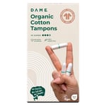 DAME Organic Cotton Tampons (Super) - 16 Pack