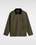 Vans Mens Men’s Drill Chore Jacket in Grape Leaf - Green material_cotton - Size Small