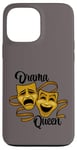 iPhone 13 Pro Max Gold Comedy And Tragedy Theater Masks Drama Queen Case