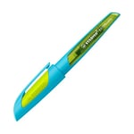 STABILO Stylo plume gaucher EASYbuddy - stylo plume enfant - stylos-plume L spéciale gaucher - turquoise/jaune