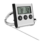 Cyslmuk - Thermomètre à Viande pour Cuisson Thermomètre Alimentaire Avec Sonde Pour Griller Viande Barbecue L'eau Lait Vin Liquide Avec sonde UD09