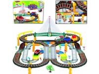 WOOPIE Electric Rail 2in1 Race Track Train Viaduct Auto XXL 192 el.