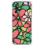 Coque Silicone Anti-chocs pour Oppo A74 4G Design Fleurs 02 Dessins