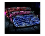 Clavier Gamer USB pour MACBOOK Air Retro Eclaire LED Lumineux AZERTY (NOIR)