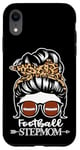 iPhone XR Football Stepmom Messy Bun Hair Football Player Stepmom Case