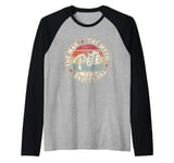 Mens Pete The Man The Myth The Legend First Name Pete Raglan Baseball Tee