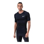 Nike M NP Top SS Tight T-Shirt Homme Black/(White) FR: 4XL (Taille Fabricant: 4XL)