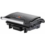 Grill électrique multifonction Grille-viande Presse à paninis Appareil à Sandwich Barbecue de table 29x24,5x11cm 1500W