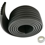 2x2m w Forme Protection d'Angles, Protections Coins, Rouleau en Mousse Anti Choc Protecteurs Bords de Table en Verre - Noir