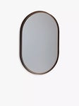 Gallery Direct Greystoke Ellipse Metal Frame Wall Mirror, 90.5 x 60cm, Bronze