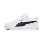 PUMA Unisex Caven 2.0 Baskets, Puma White Puma Black Gold, 40 EU