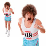 118 118 Running Man 80s Stag 1980s Marathon Fancy Dress Costume