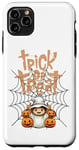 Coque pour iPhone 11 Pro Max Trick or Treat Halloween Citrouilles effrayantes et toile d'araignée