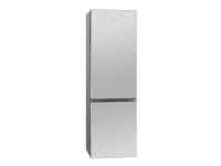 Bomann KG 184.1 - Kjøleskap/fryser - bunnfryser - bredde: 55 cm - dybde: 55.8 cm - høyde: 180 cm - 269 liter - Klasse D - rustfritt stål-optikk
