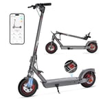 Scooter Électrique 10 Pouces Scooter Électrique Adulte avec Suspension et App, Pliable E Scooter 36V 10.4AH Batterie 25km/h Vitesse 400W Moteur, Trottinette Electrique avec Double Frein et Amortisseur