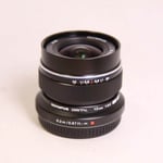 Olympus / OM System Used M.Zuiko Digital ED 12mm f/2 Wide Angle Lens Black