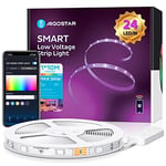 Aigostar Ruban LED Connecté Alexa, LED RGB Chambre 10M, Compatible avec Alexa/Google Home, Synchroniser avec Rythme de Musique, Bande LED pour Chambre/Salon/Barre/Maison/Gaming Room/Fête