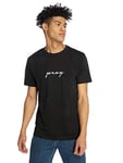 Mister Tee Men's Pray Emb Tee T Shirt, Black, XXL UK